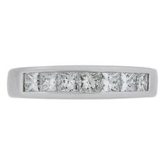 Princess Cut Diamond Wedding Band