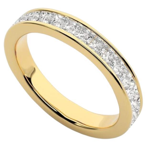 Bague taille princesse, or 18k, 1.78ct