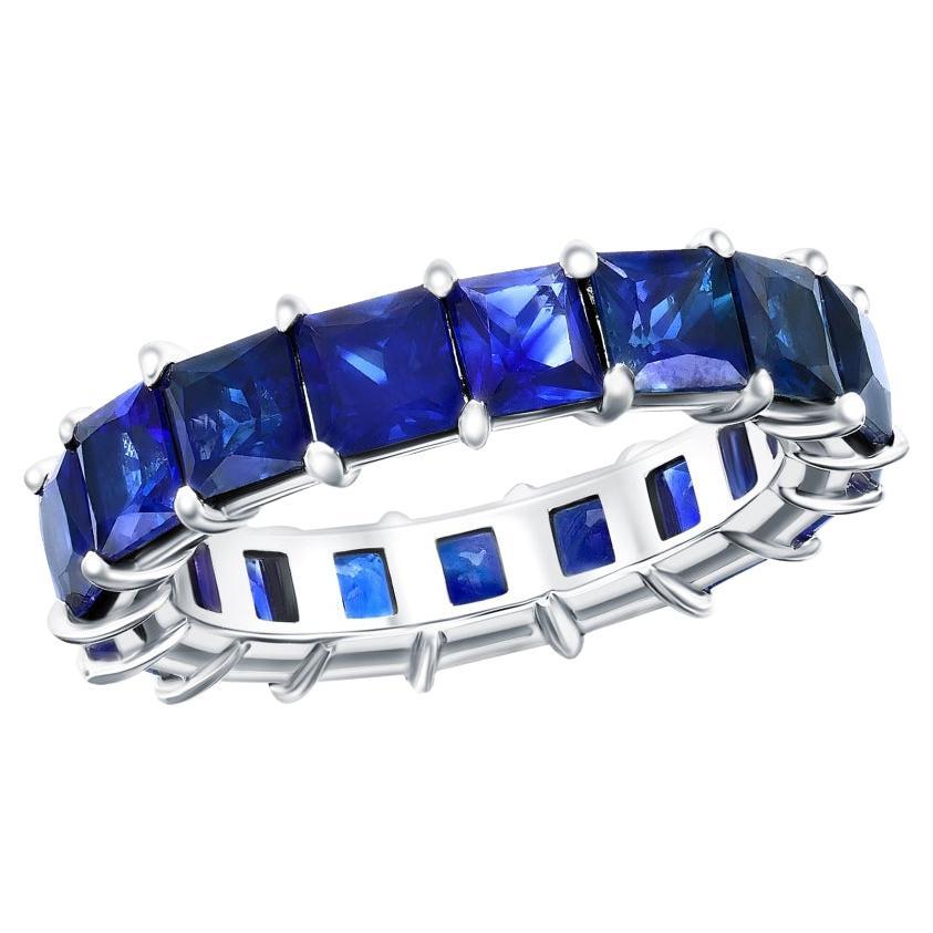 Princess Cut Sapphire Eternity Ring For Sale