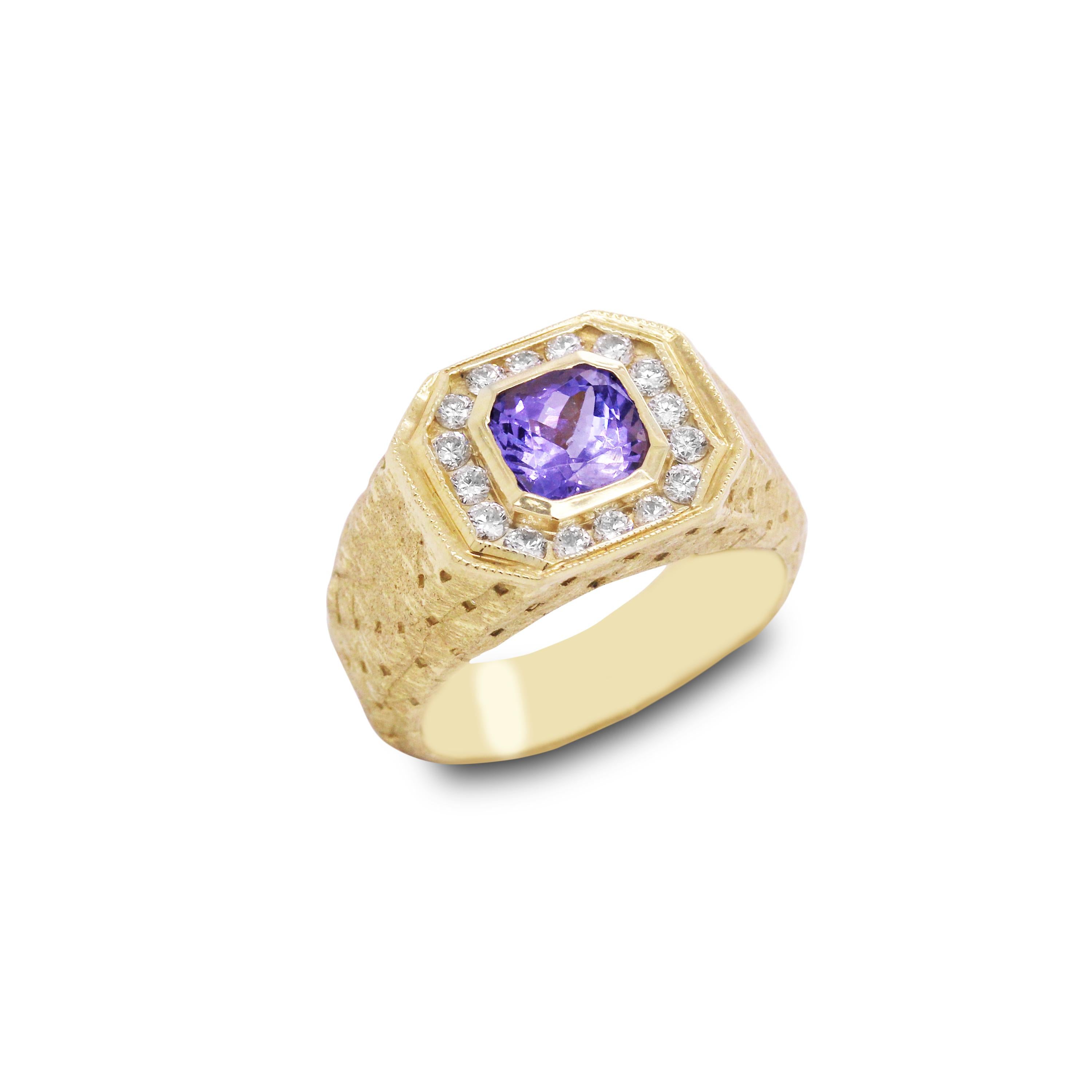 tanzanite ring men