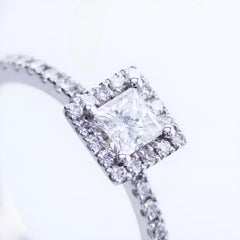 Princess Diamond engagement Ring