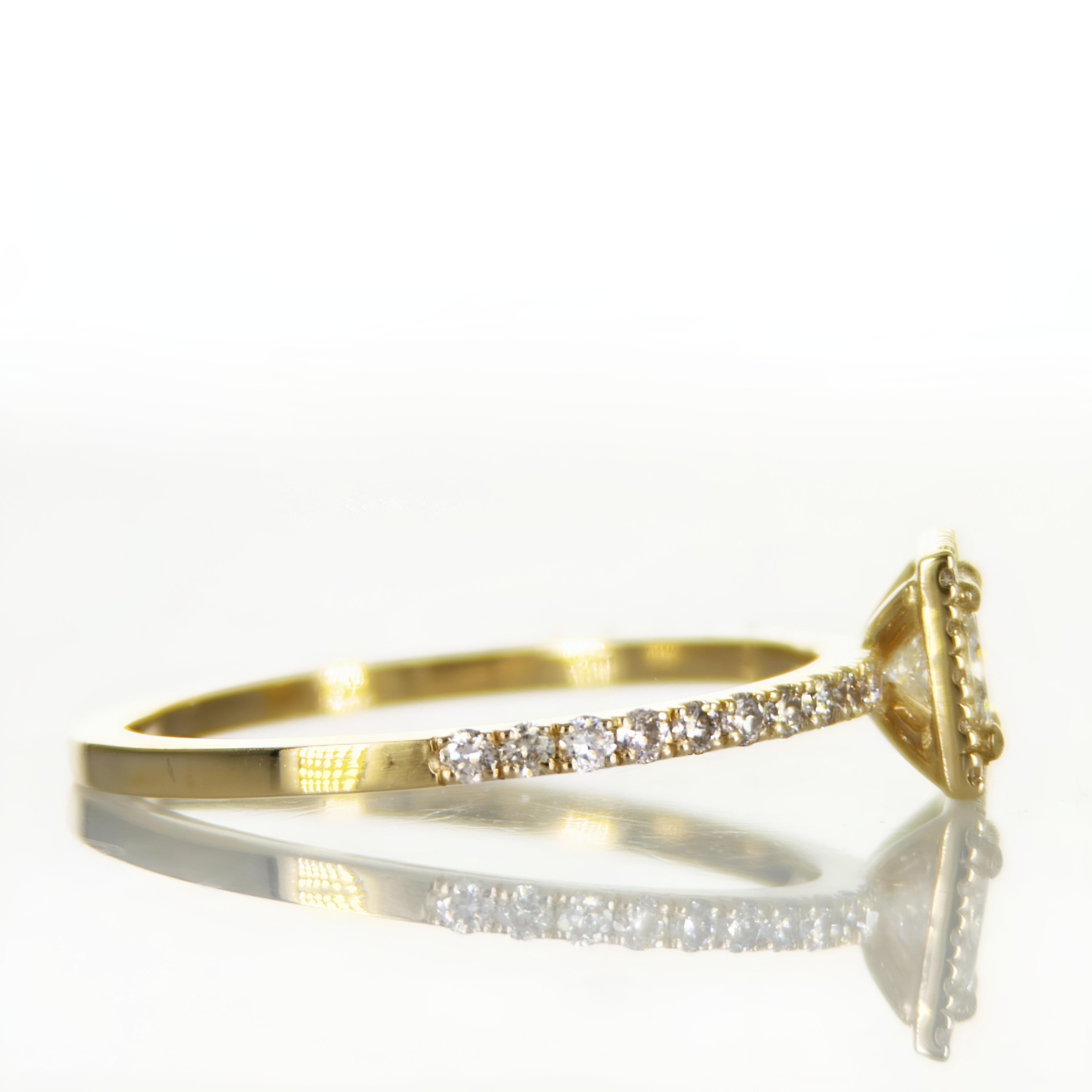 Princess Cut 0.60Ct Princess Diamond engagement Ring For Sale