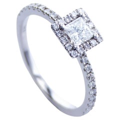 Princess Diamond engagement Ring