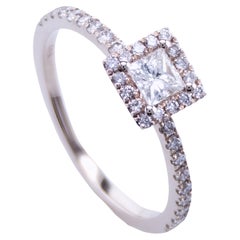 Princess Diamond engagement Ring