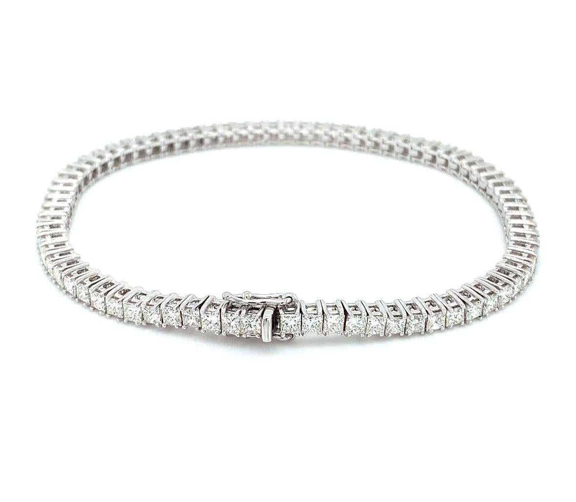 Princess Diamant-Tennisarmband Classic Eternity 18k Weißgold Damen im Angebot