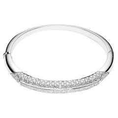 Bracelet en or blanc 18K avec diamant Princesse