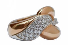 Princesse, diamants, bague en or rose 18 carats.