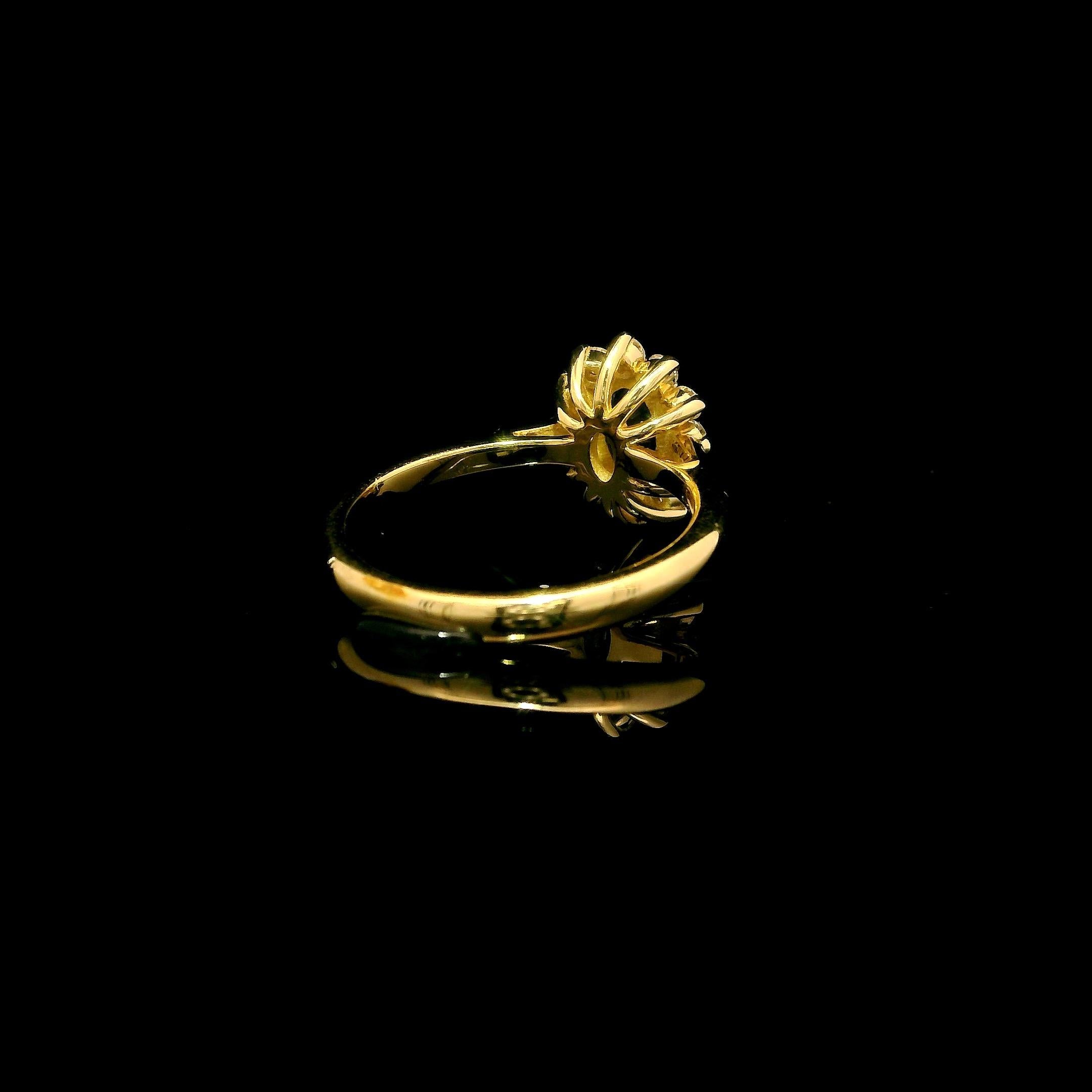 Anello con zaffiro blu e diamante della Principessa Diana in vendita 6