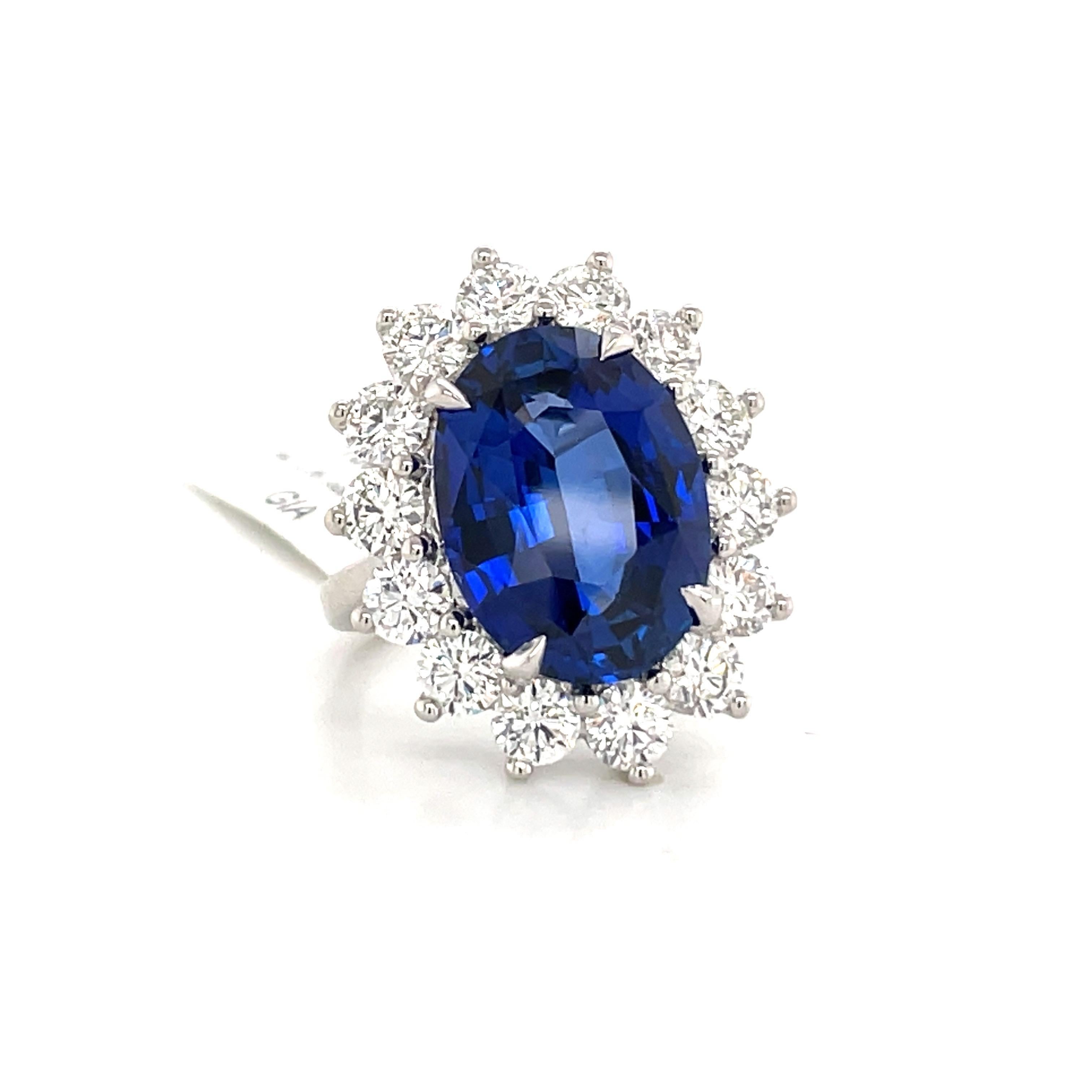 blue sapphire princess diana ring