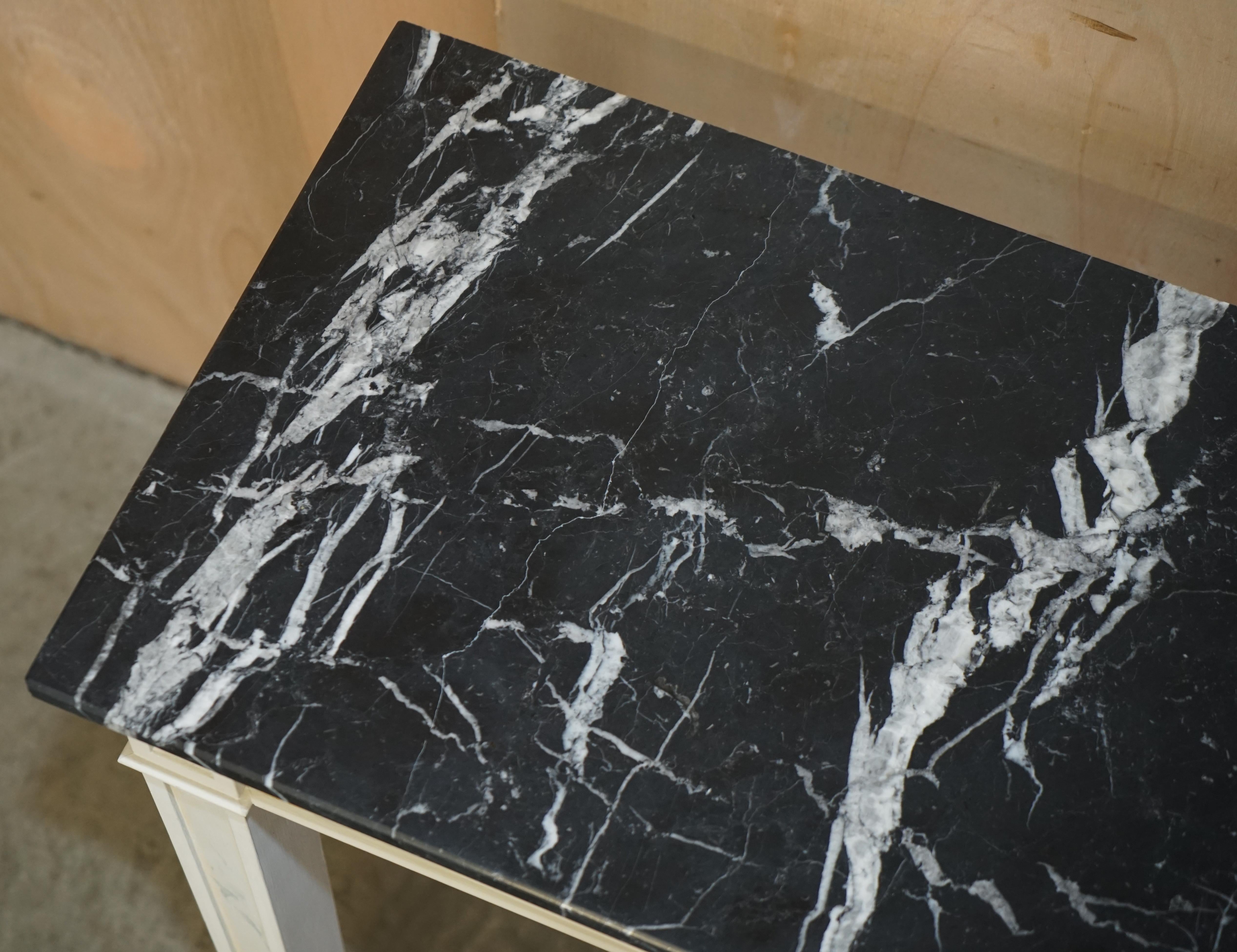 Princess Diana's Spencer House Important Pair of Marble Topped Console Tables For Sale 5