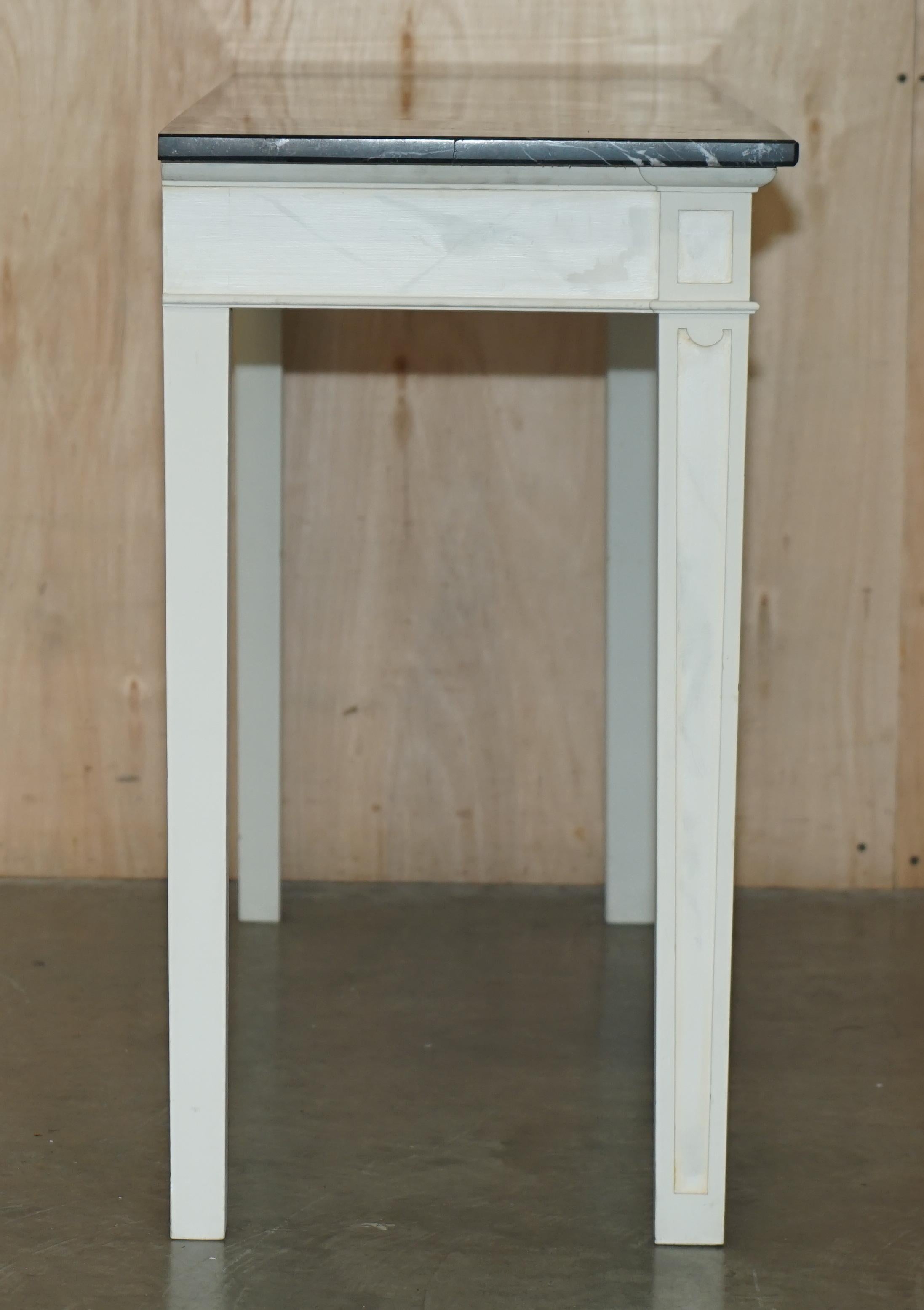 Princess Diana's Spencer House Important Pair of Marble Topped Console Tables For Sale 9