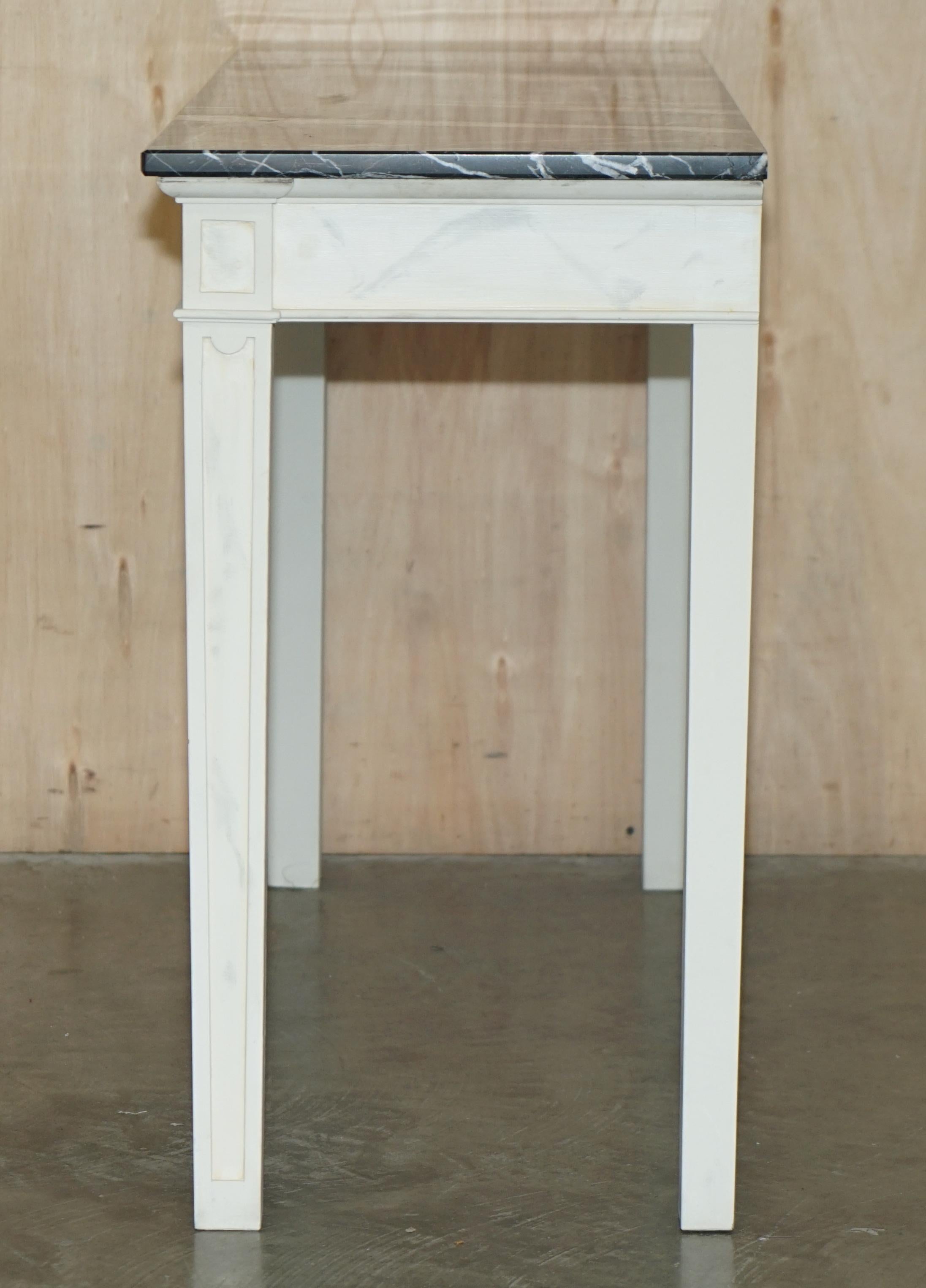 Princess Diana's Spencer House Important Pair of Marble Topped Console Tables For Sale 11