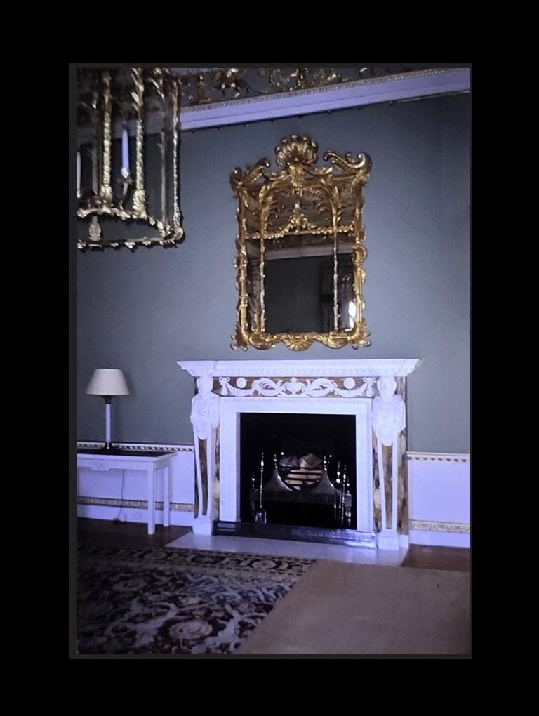 Edwardian Princess Diana's Spencer House Important Pair of Marble Topped Console Tables For Sale