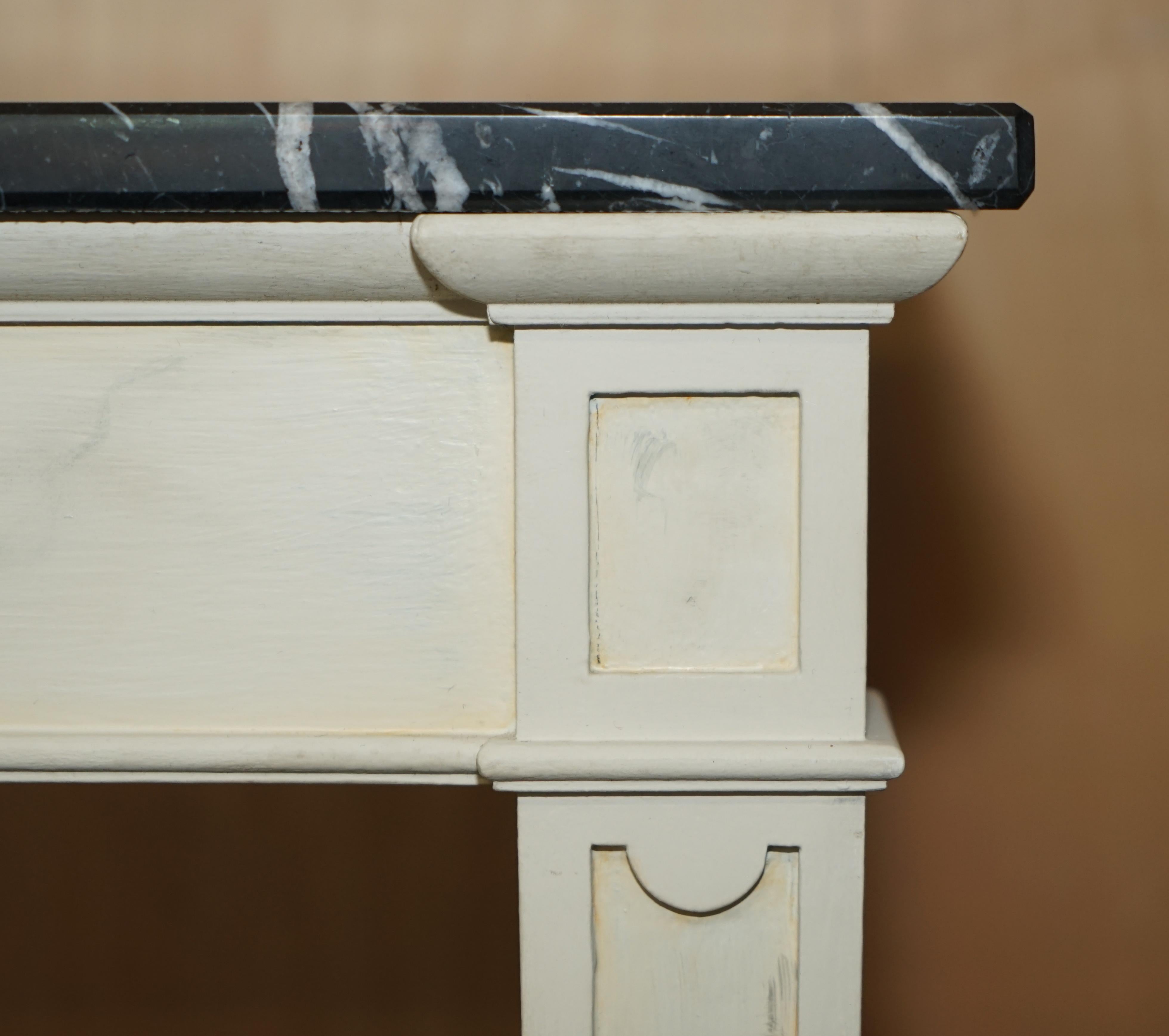 Princess Diana's Spencer House Important Pair of Marble Topped Console Tables For Sale 3
