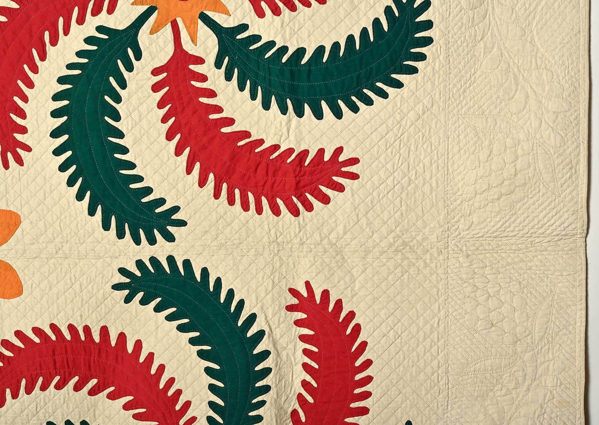 Prinzessin Feder Quilt (Appliqué) im Angebot
