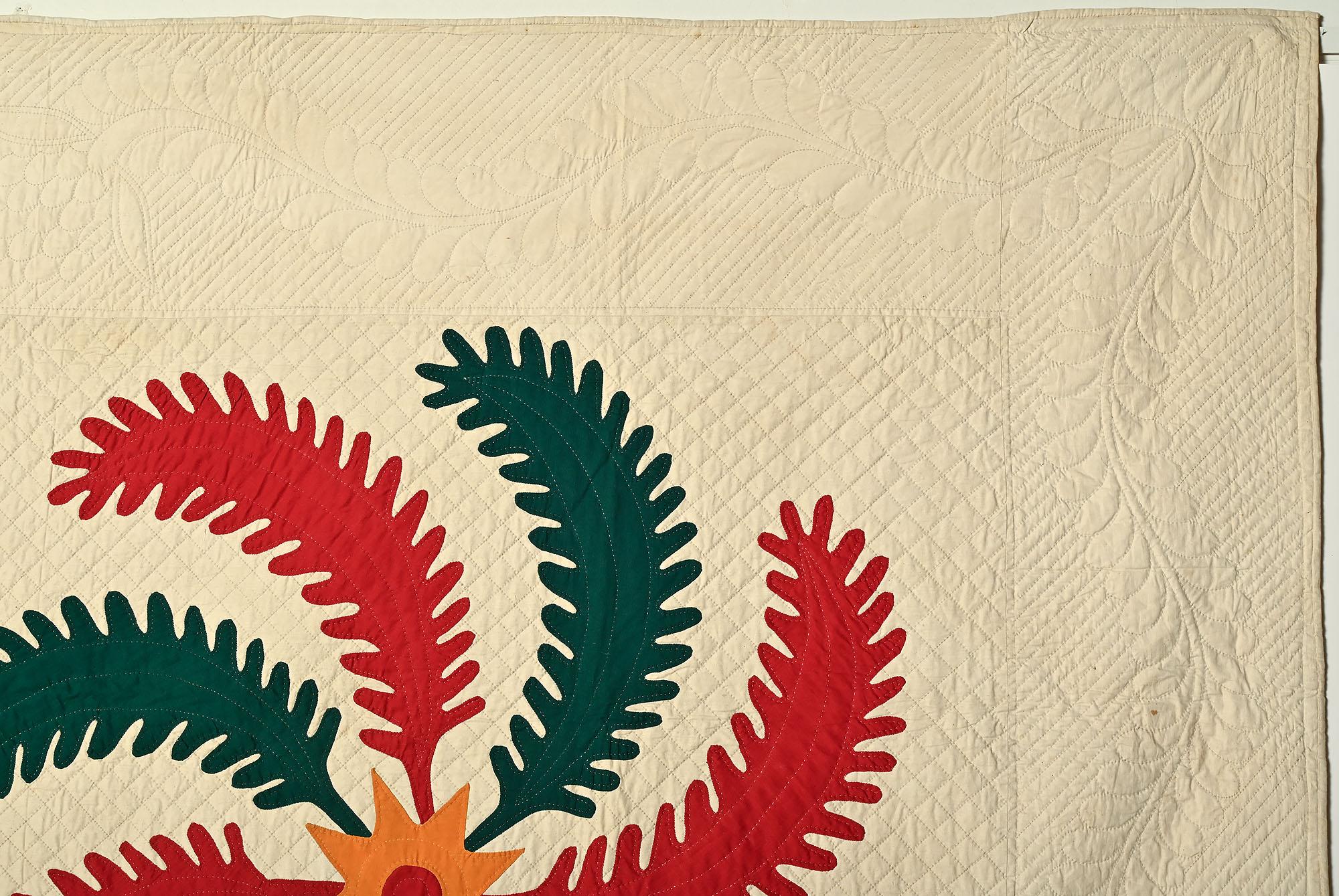 Prinzessin Feder Quilt im Zustand „Hervorragend“ im Angebot in Darnestown, MD