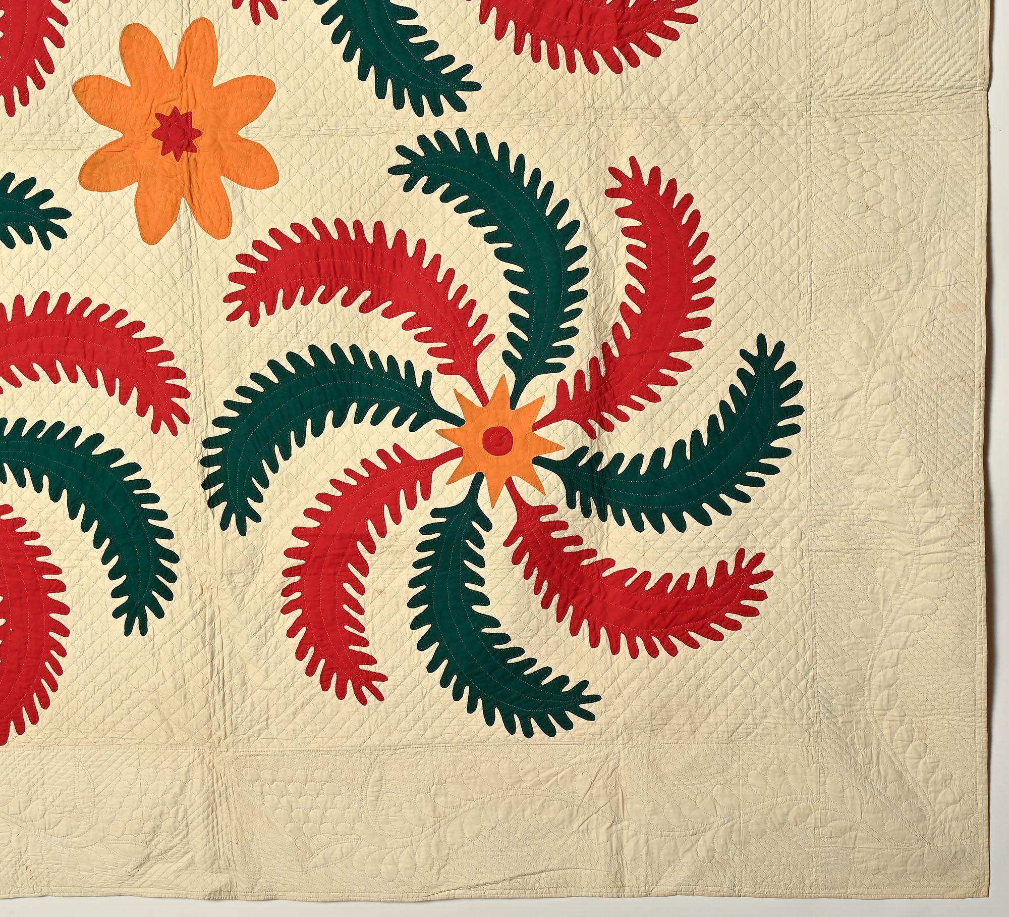 Prinzessin Feder Quilt (Spätes 19. Jahrhundert) im Angebot