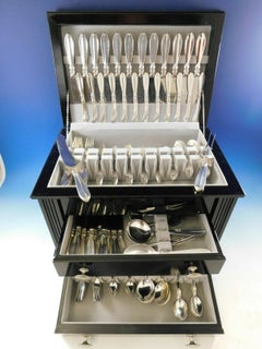 Princess Fuchsia by Frigast Sterling Silver Flatware Set Service 155pcs Modern