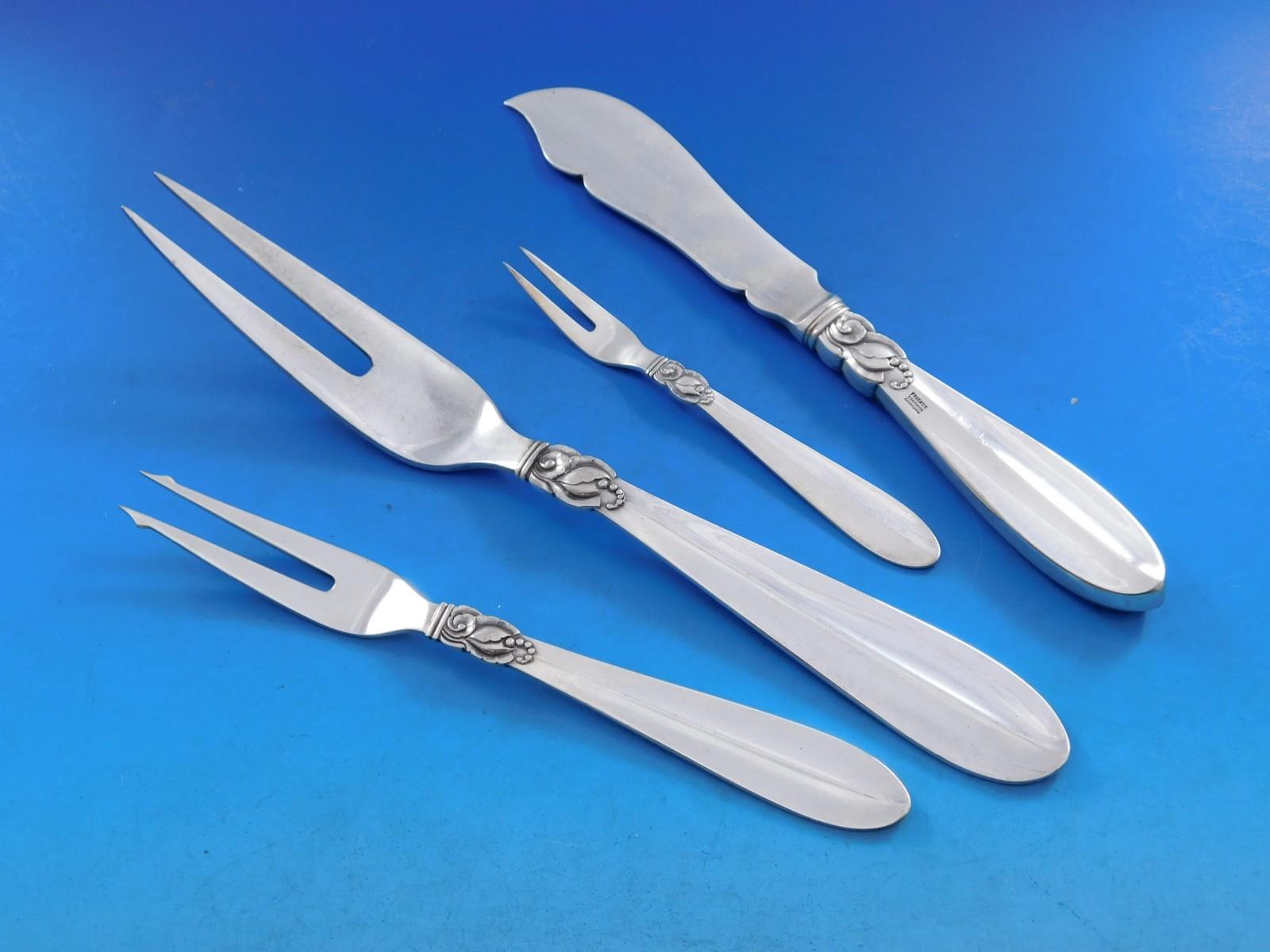 Danese Princess Fuchsia by Frigast Set di posate in argento sterling Servizio da 73 pezzi per la cena in vendita