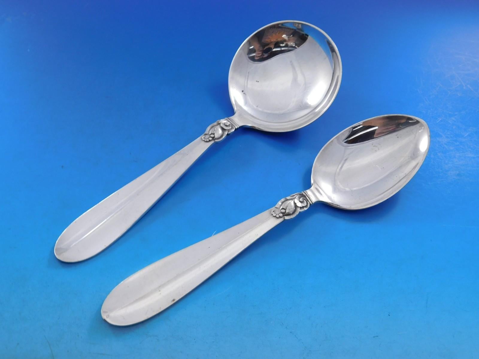 Princess Fuchsia by Frigast Set di posate in argento sterling Servizio da 73 pezzi per la cena In condizioni ottime in vendita a Big Bend, WI