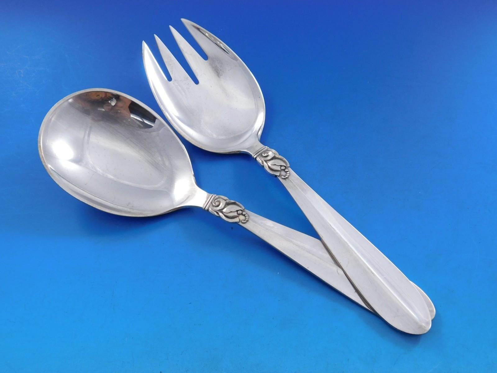 XX secolo Princess Fuchsia by Frigast Set di posate in argento sterling Servizio da 73 pezzi per la cena in vendita