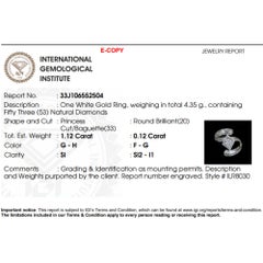 Princess Halo Diamant-Bypass-Ring aus 14-karätigem Massivgold (zertifiziert) – sofort versandfertig