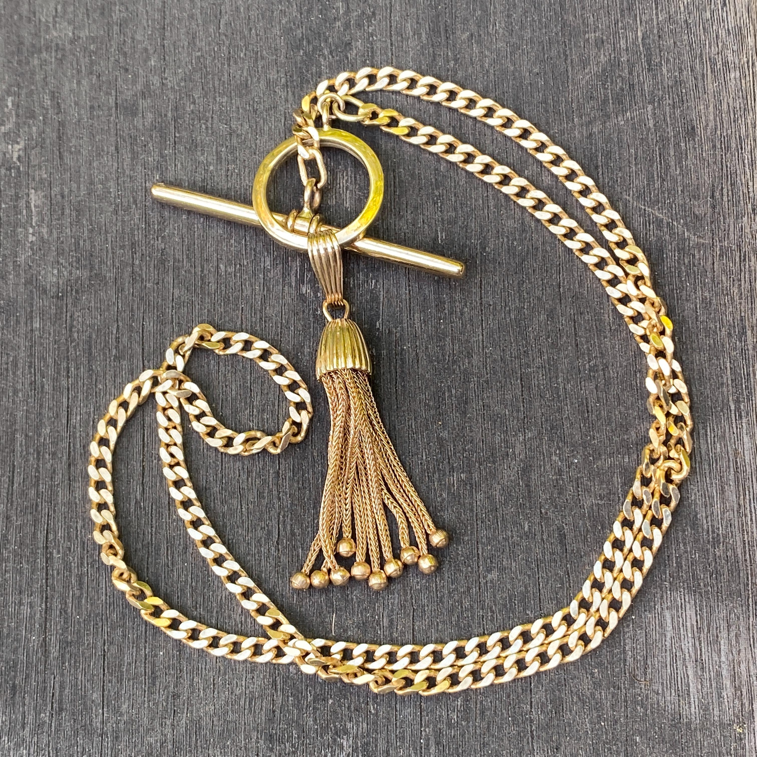 Catena a cordoncino lunghezza principessa con chiusura a gancio e ornamento a nassa in oro giallo in vendita 6