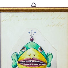 Katouf ou dessin humoristique d'une grenouille par la Princesse Marie de Grèce, vers 1910