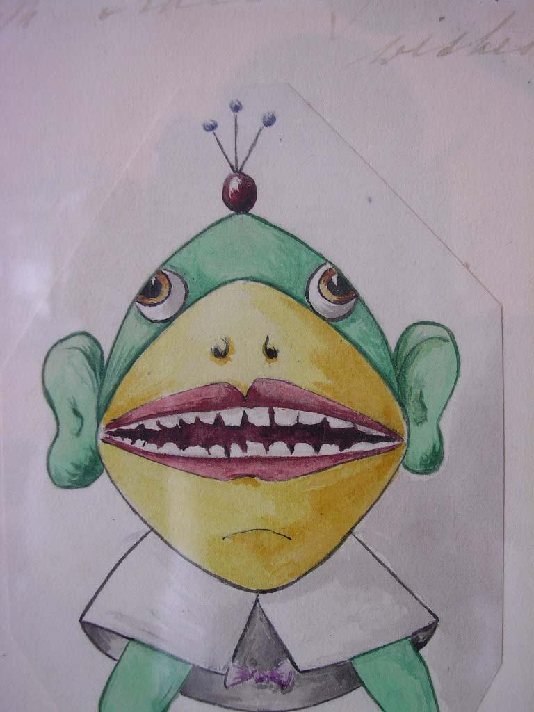 dessin grenouille rigolote