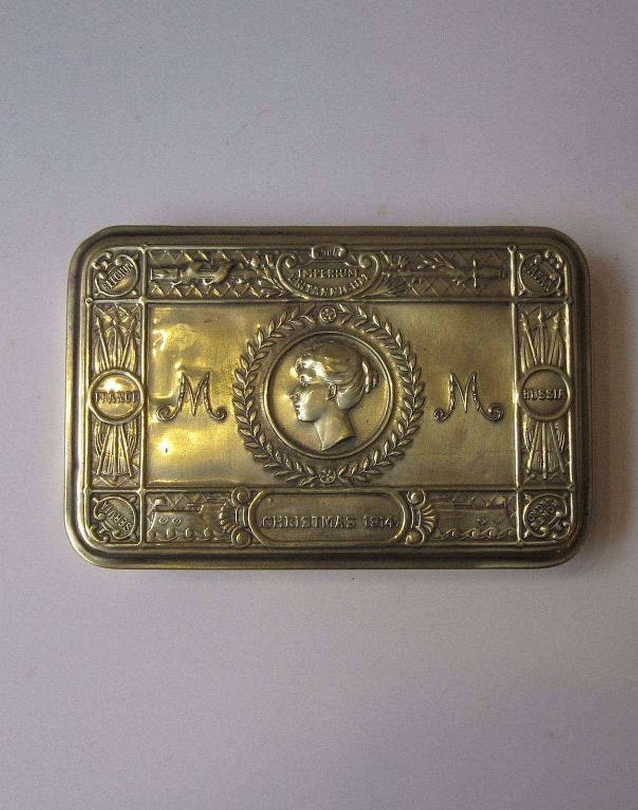 English Princess Mary Box, WWI Era, Christmas, 1914