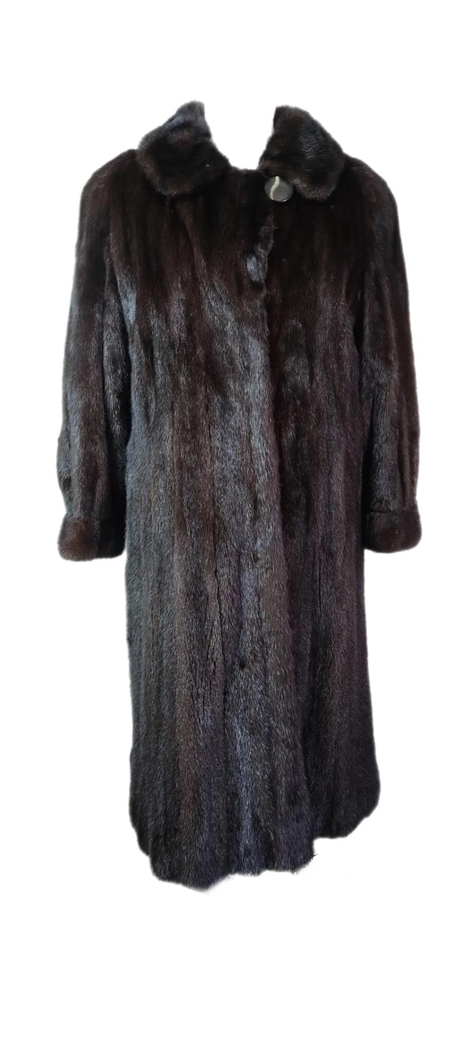 Donna Cappotto in pelliccia di visone Princess natural Ranch 10/M in vendita