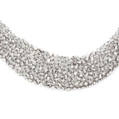 Princess Style Necklace with Princess and Baguette Diamonds.  D22.70ct.t.w.