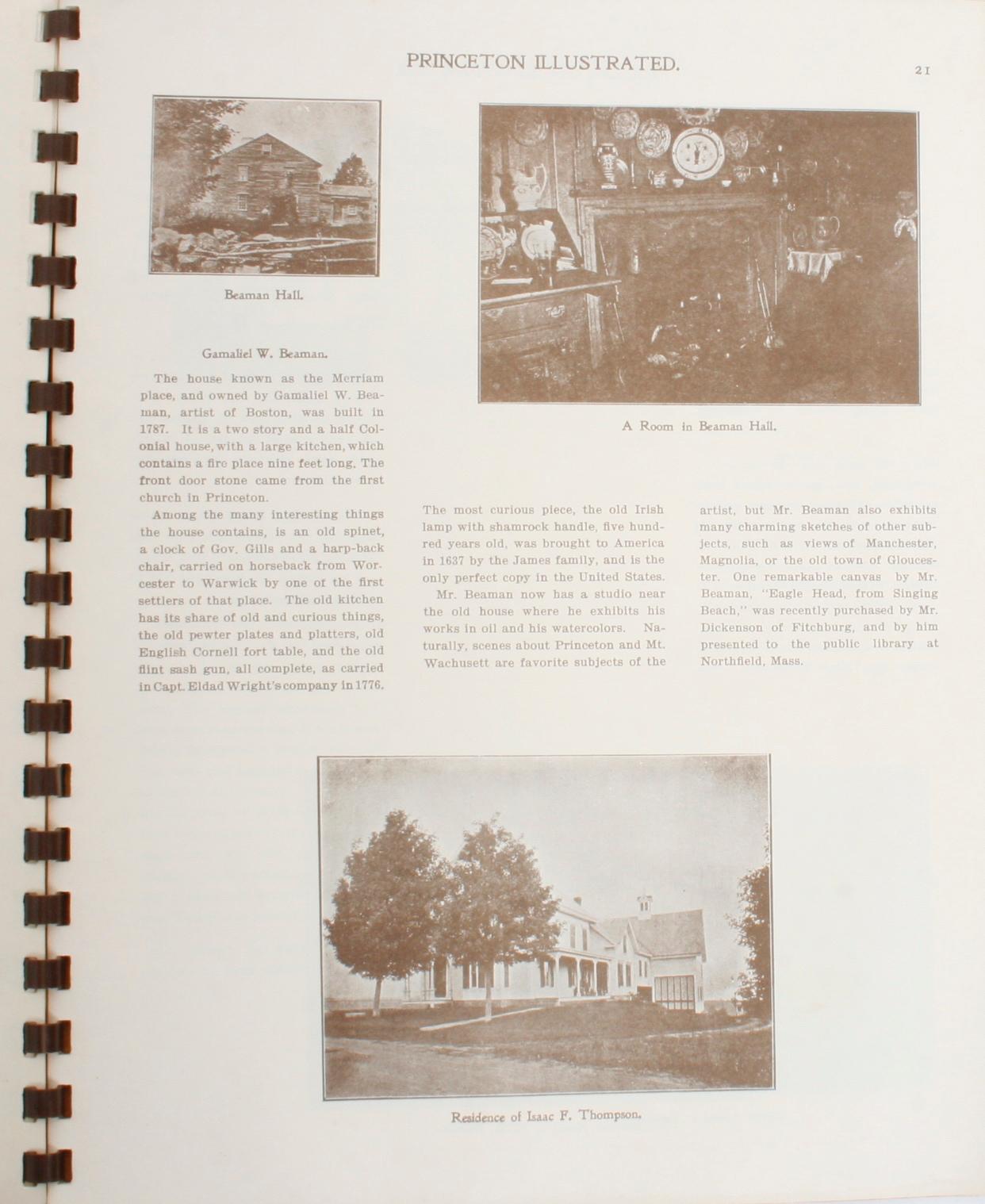 Princeton Mass, Illustrated 1900, as of 1972 6