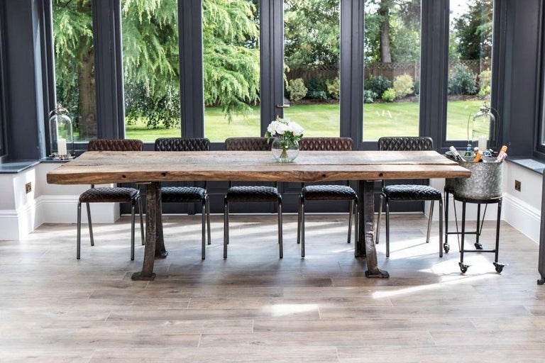 Princeton Quilted Leather Dining Chairs, 20th Century For Sale at 1stDibs