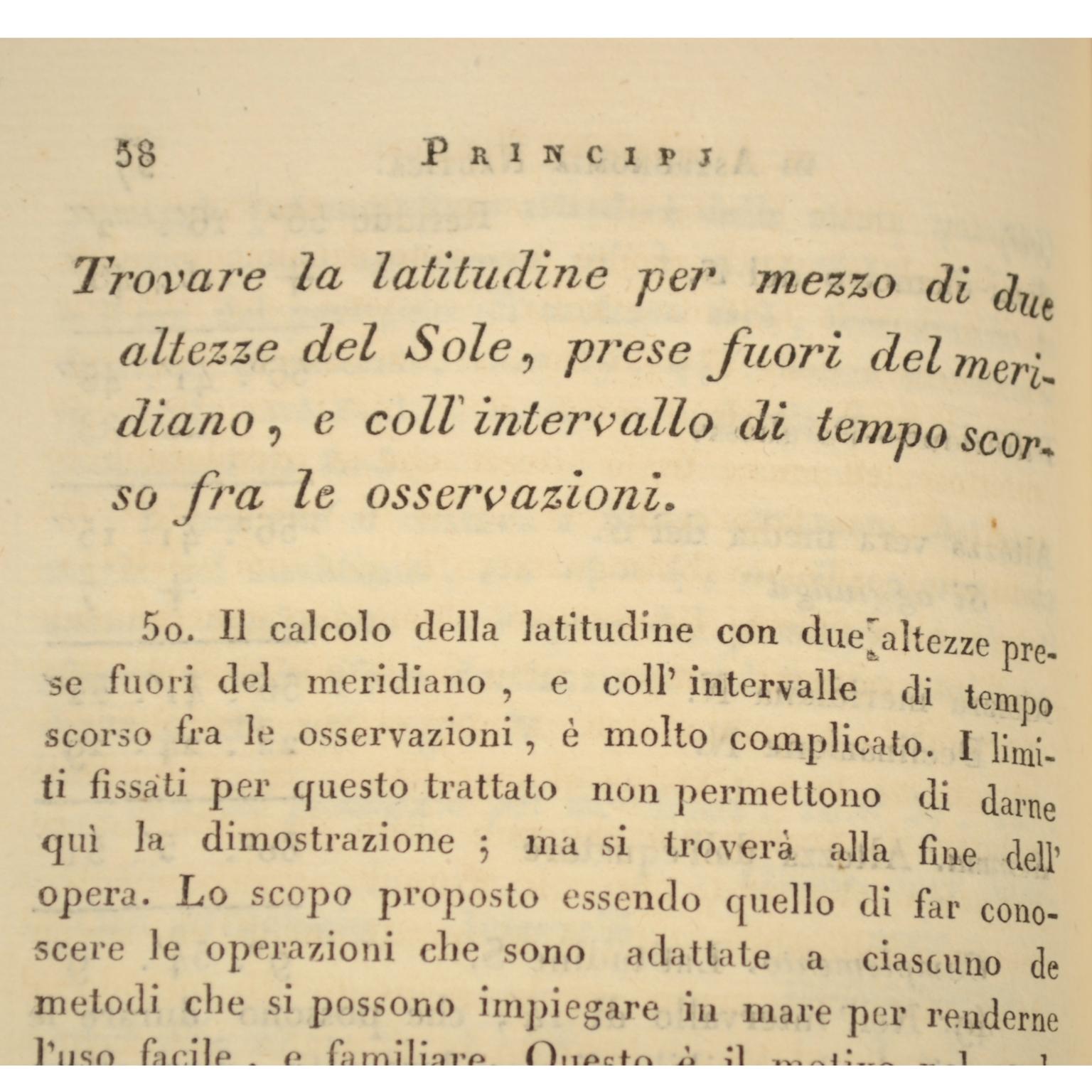 Principles of Nautical Astronomy Antique  Book by M. De Rossel Naples, 1819 3