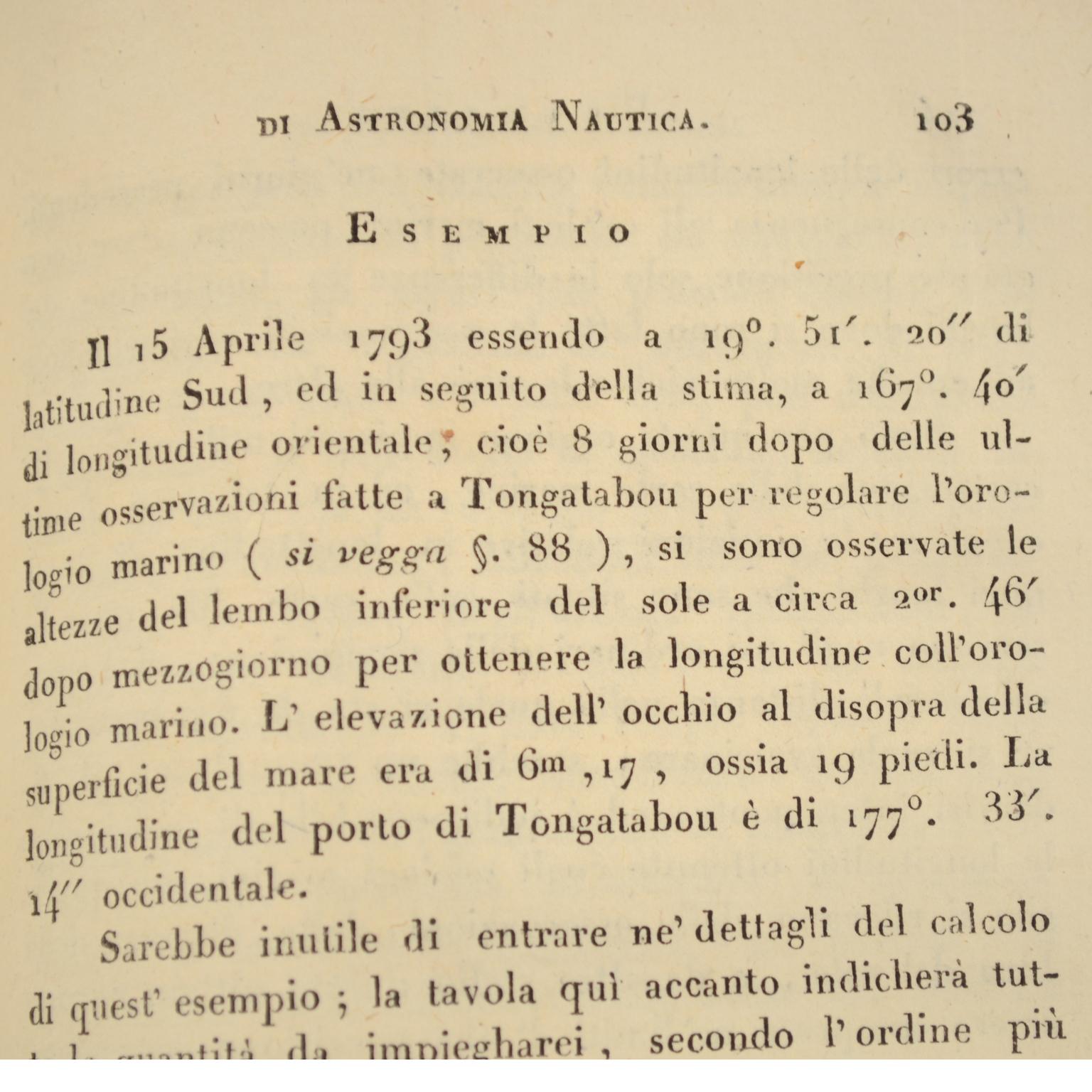 Principles of Nautical Astronomy Antique  Book by M. De Rossel Naples, 1819 6