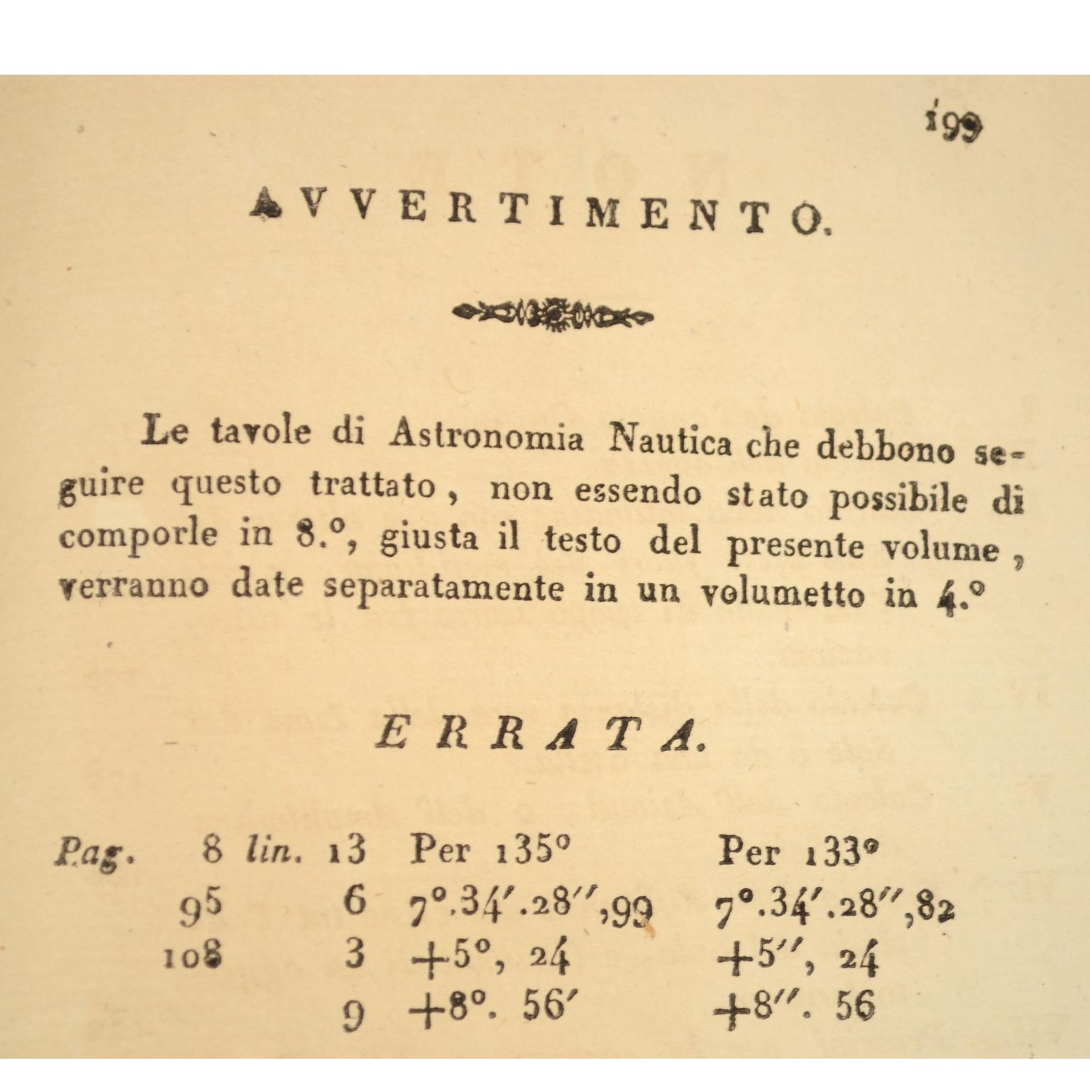 Principles of Nautical Astronomy Antique  Book by M. De Rossel Naples, 1819 9
