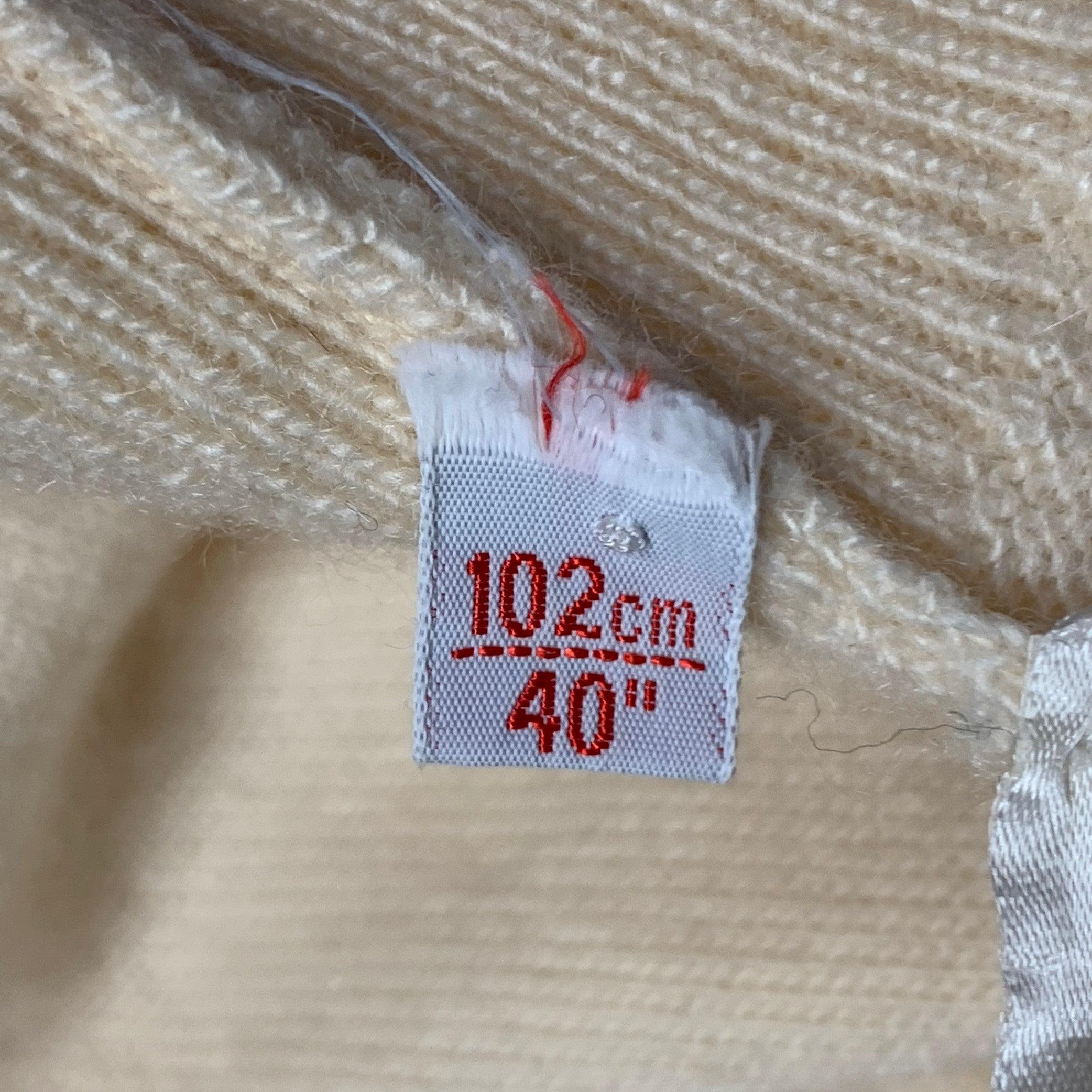 PRINGLE Size M Cream Knit Cashmere Turtleneck Pullover For Sale 2