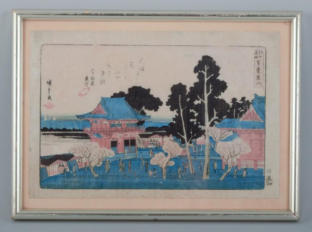 Druck nach dem Holzschnitt von Utagawa Hiroshige, 