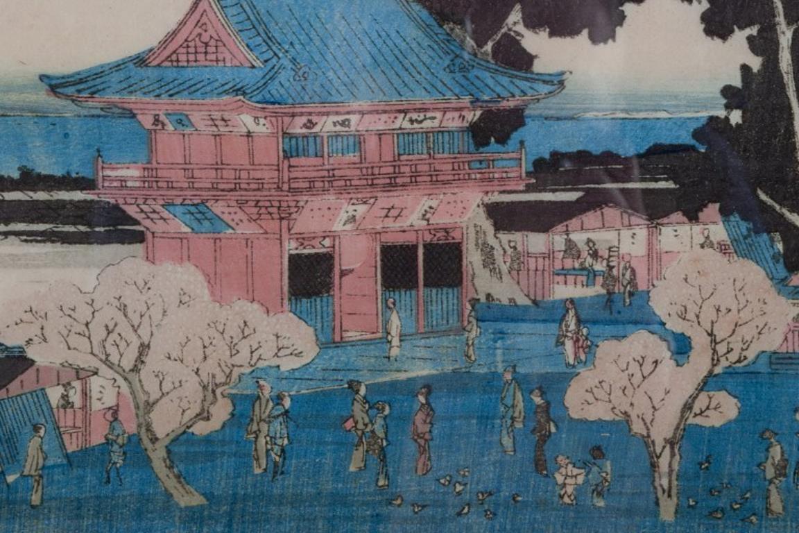 Druck nach dem Holzschnitt von Utagawa Hiroshige, 