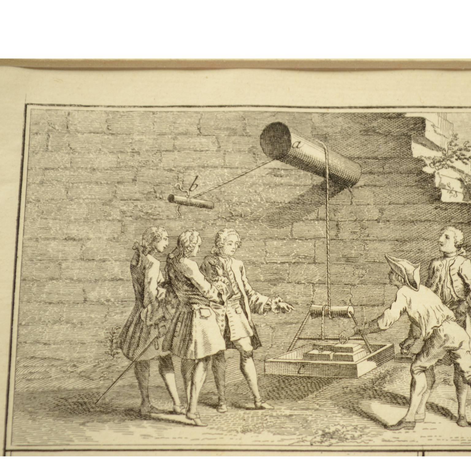 Engraving Print from the Panckoucke Encyclopédie Nautical Subject 1782-1832 In Good Condition For Sale In Milan, IT