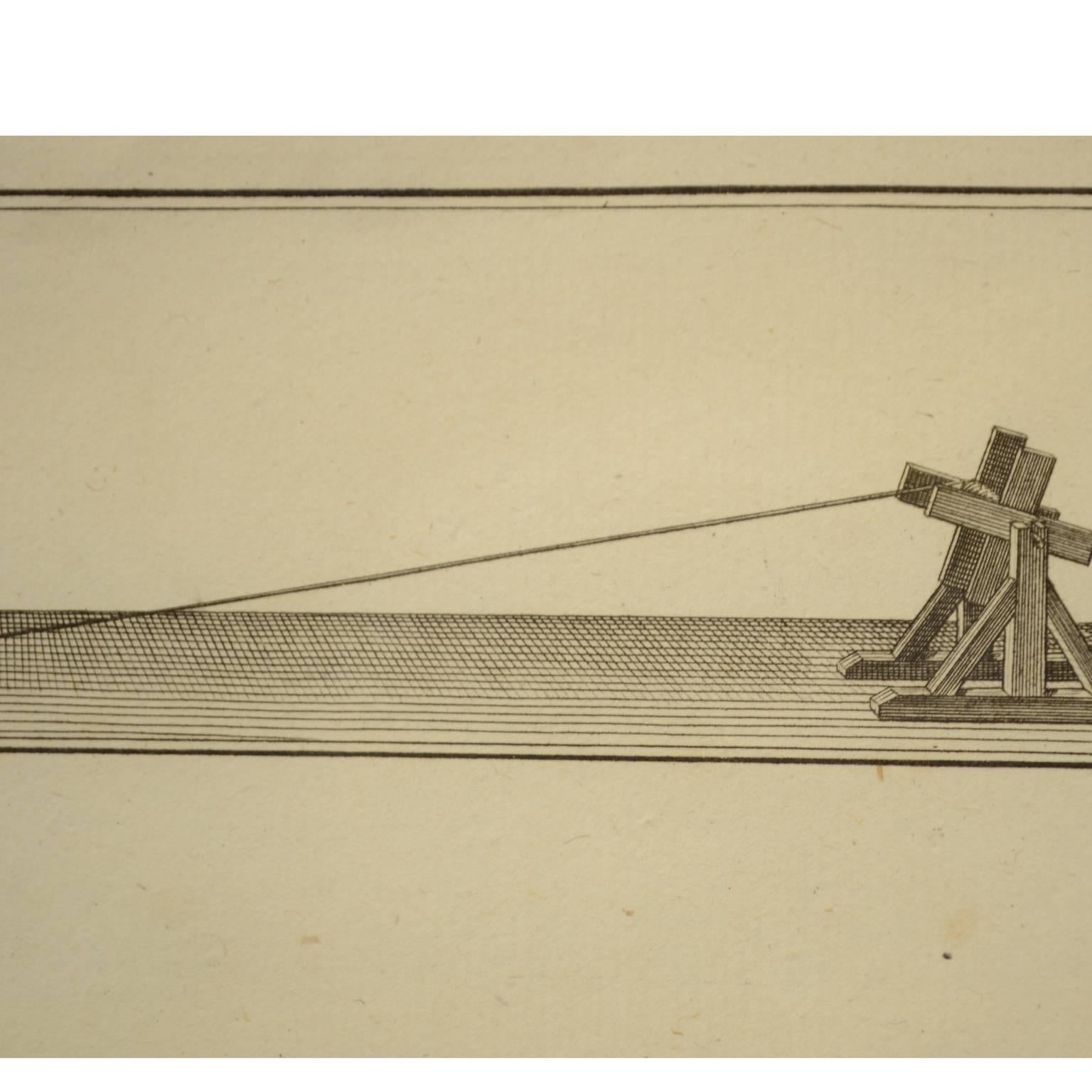 Late 18th Century Engraving Print from the Panckoucke Encyclopédie Nautical Subject, 1782-1832 For Sale