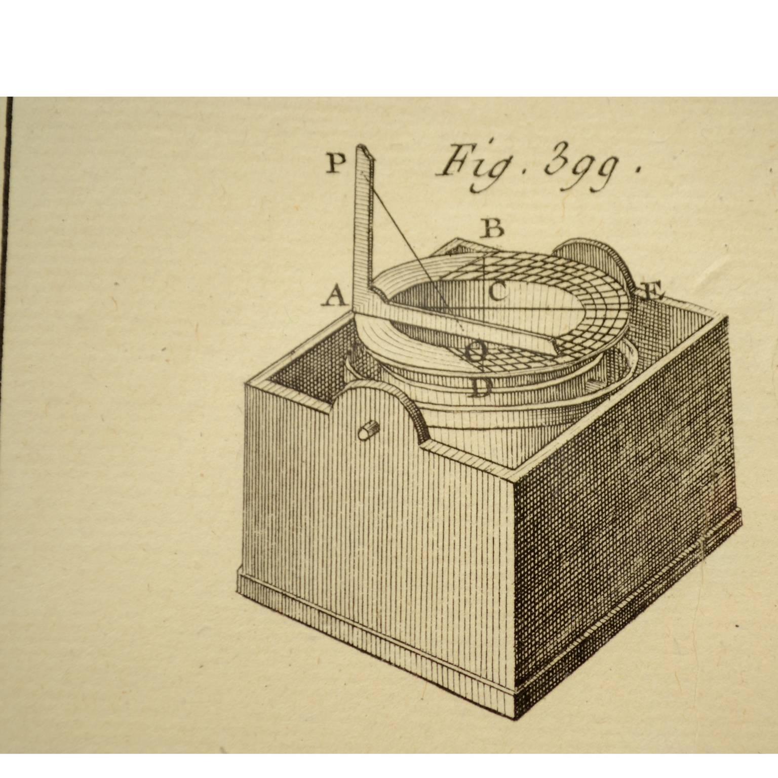Papier Gravure tirée de l'Encyclopédie nautique de Panckoucke 1782-1832 en vente