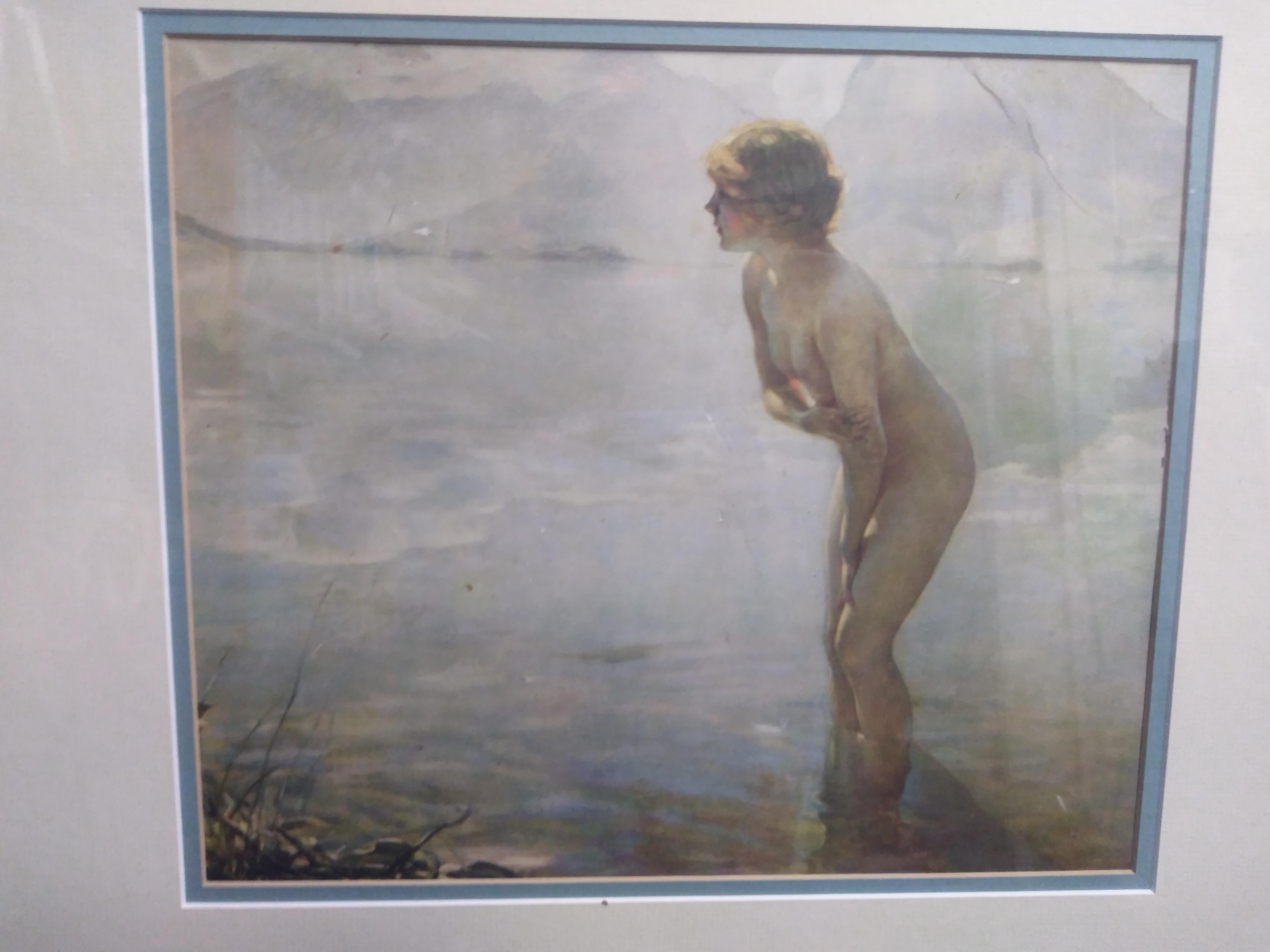 Paul Chabas was a 19th century French art
 ( 1869-1937 ). This is a print by the New York Graphics Society for of one of his works.
It's titled 