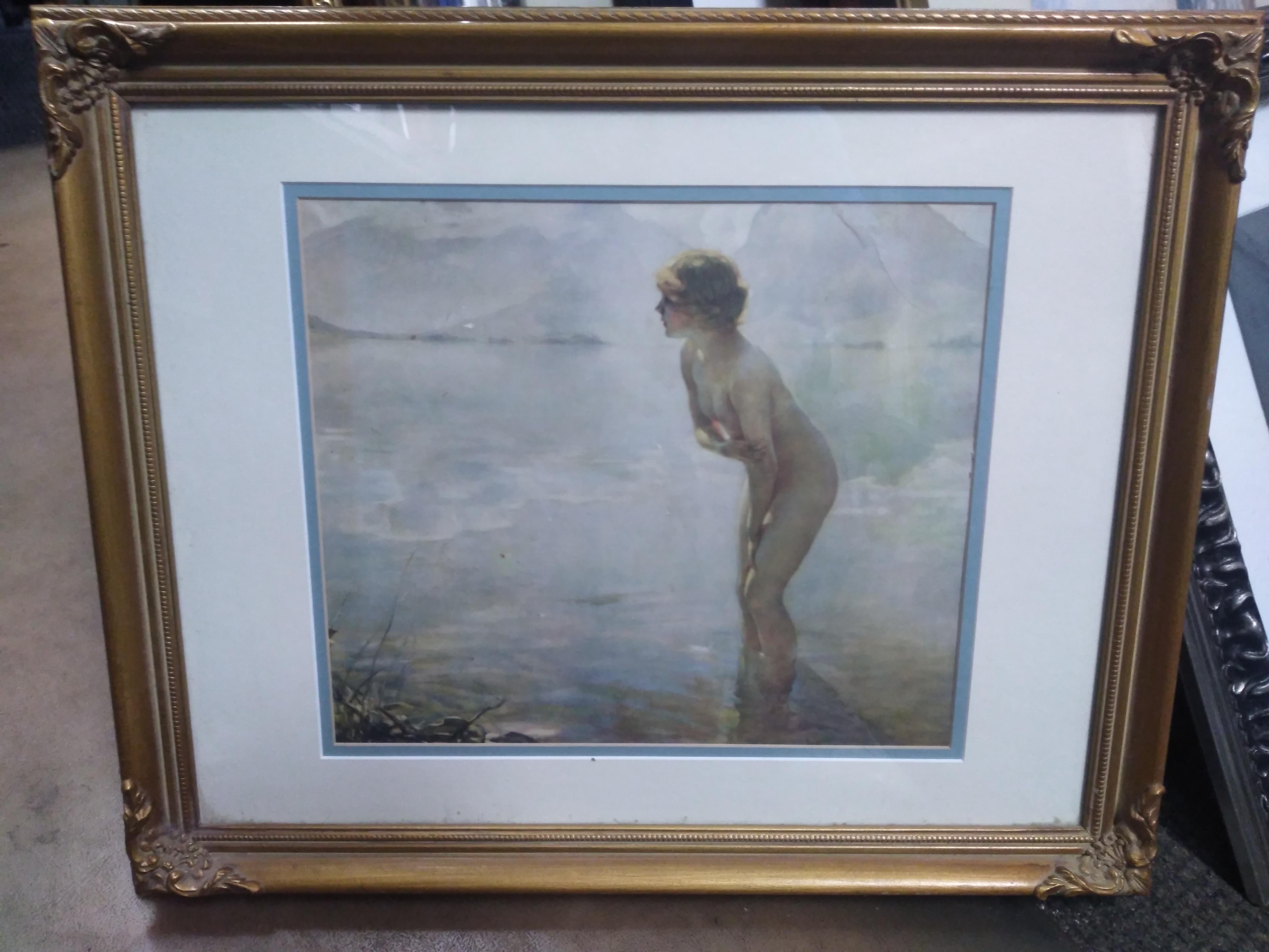 American New York Graphics Society Print by Paul Emile Chabas 
