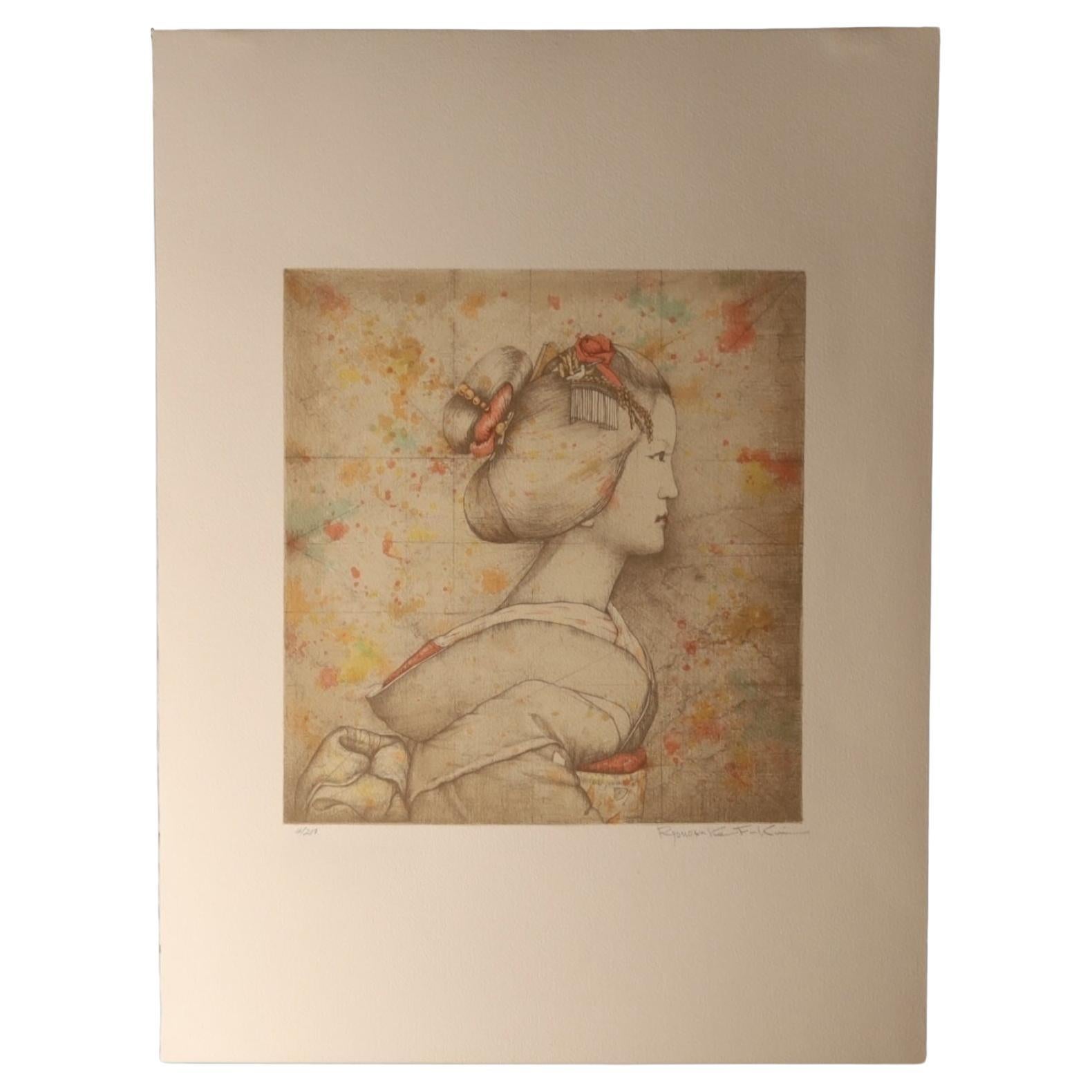 Print by Ryunosuke Fukui 
from "Maiko" Series
 - original print