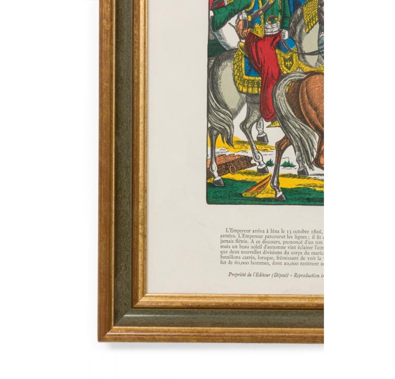 Druck der „Battle Of Iena“ mit der Darstellung der Niederlage Napoleons (Viktorianisch) im Angebot