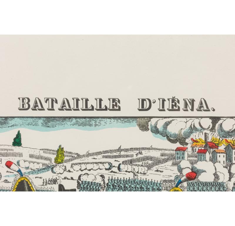 Druck der „Battle Of Iena“ mit der Darstellung der Niederlage Napoleons (amerikanisch) im Angebot