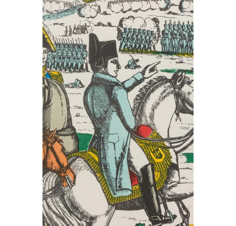 Druck der „Battle Of Iena“ mit der Darstellung der Niederlage Napoleons (Handgefertigt) im Angebot