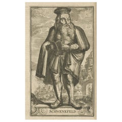 Druck von Caspar Schwenkfeld, einem deutschen Theologier, Schriftsteller und Oberhäupter der Schlesischen Unabhängigkeit
